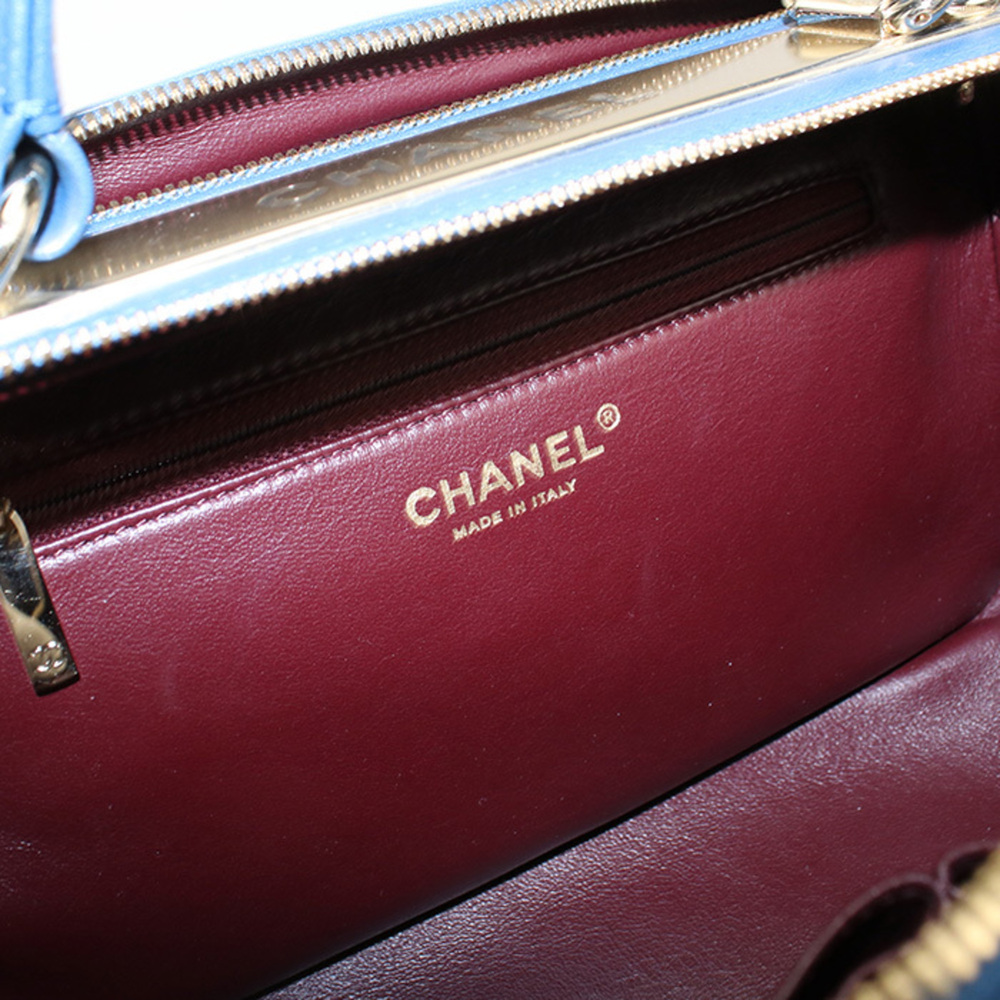 CHANEL Chanel handbag Matelassé women's blue - Picture 4 of 10